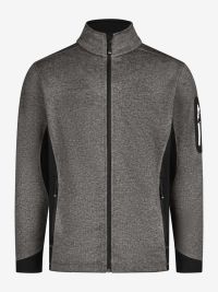 Unisex Fleecejacke Christoph anthrazit-schwarz